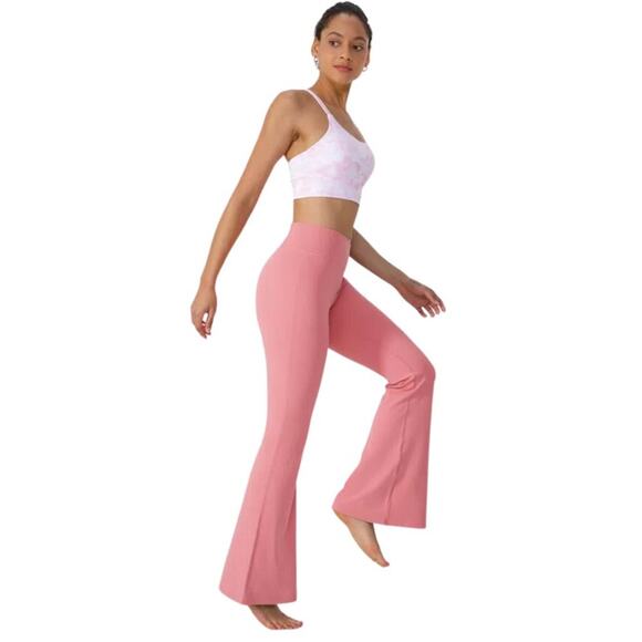 Halara Crossover High Waisted Back Pocket Super Flare Leggings NWT Size … - Picture 1 of 5